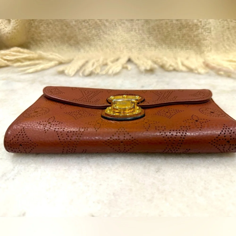Louis Vuitton Amelia Wallet Monogram Long Wallet Cognac Brown
